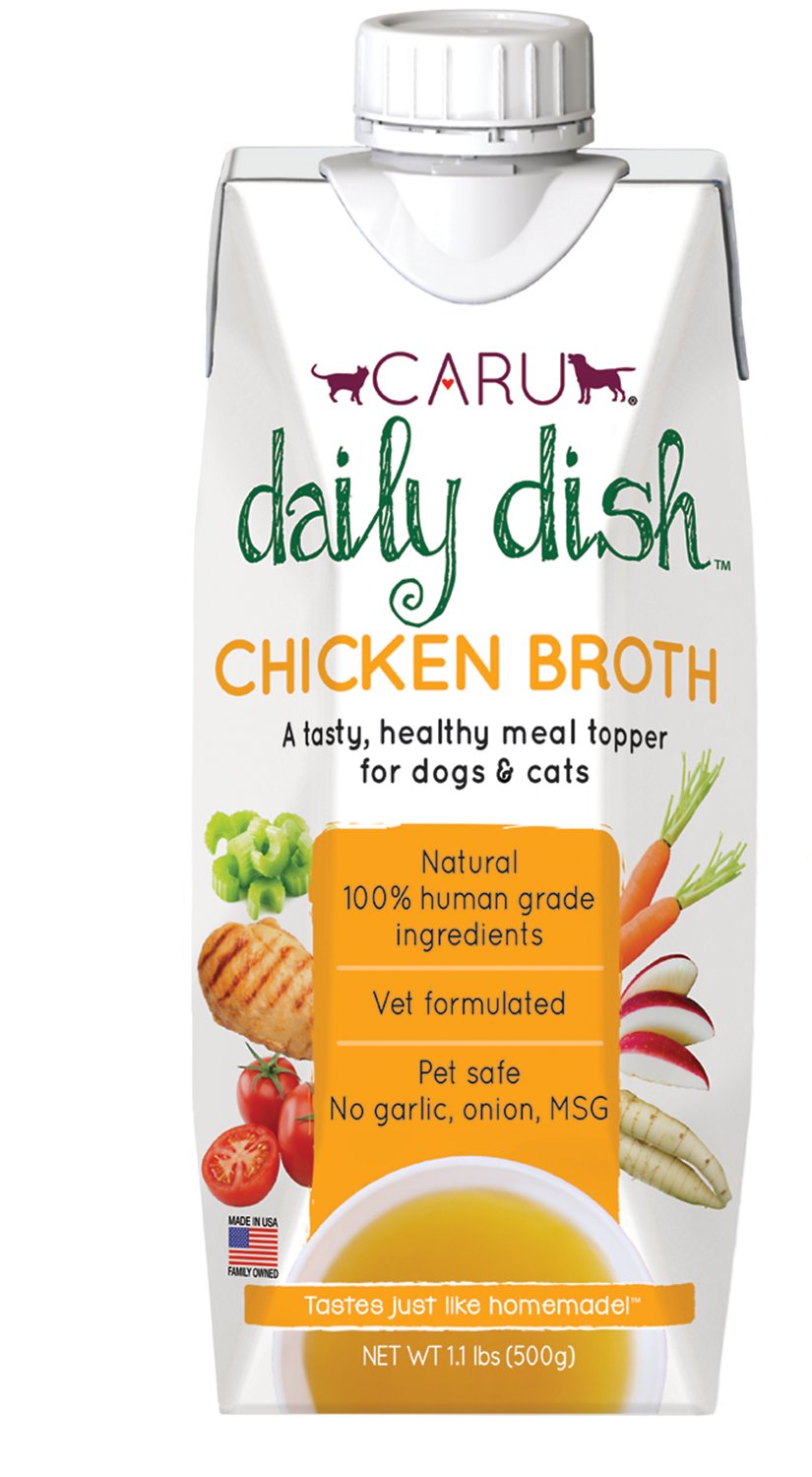 Caru Daily Dish Chicken Broth for Dogs & Cats