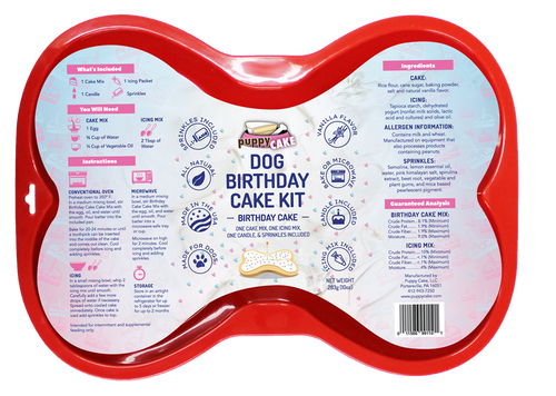 Dog Birthday Cake Kit-Vainilla Flavor