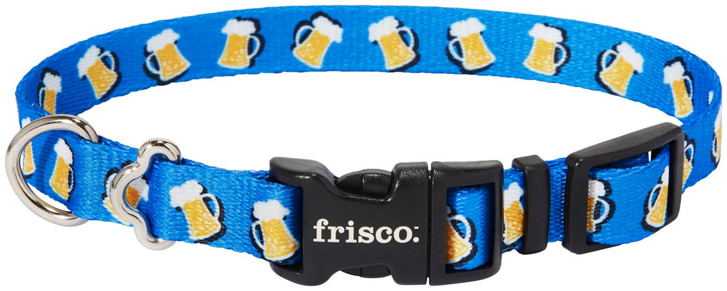 Frisco Beer Party Polyester Dog Collar