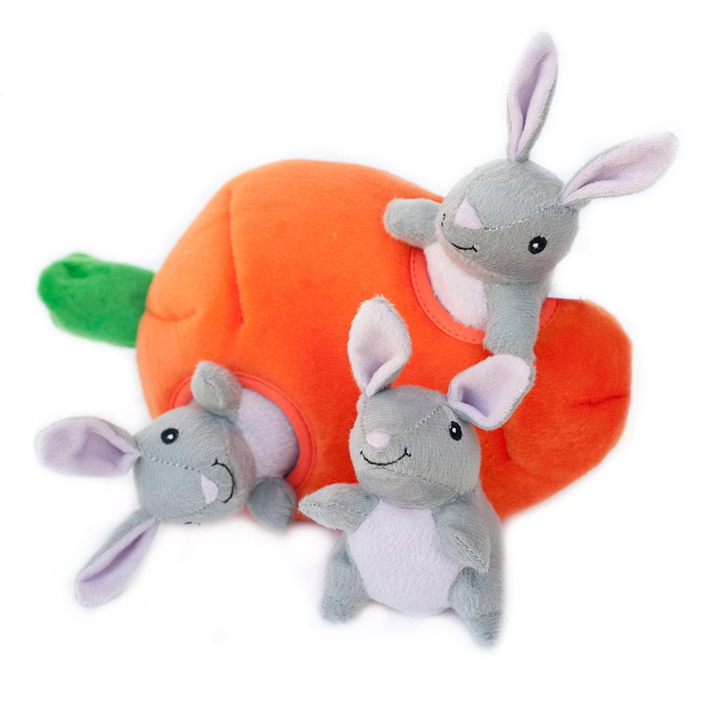 Zippy Paws Burrow Bunny n Carrot